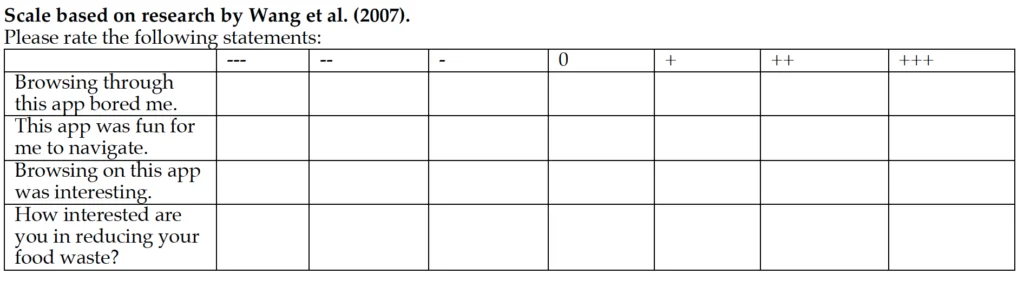 Scale evaluation for measuring experience