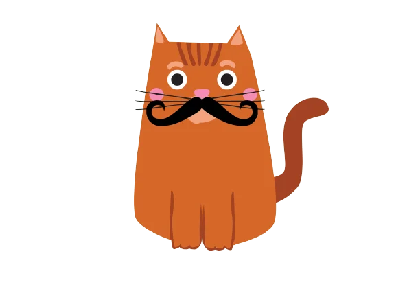 illustration of a ginger cat